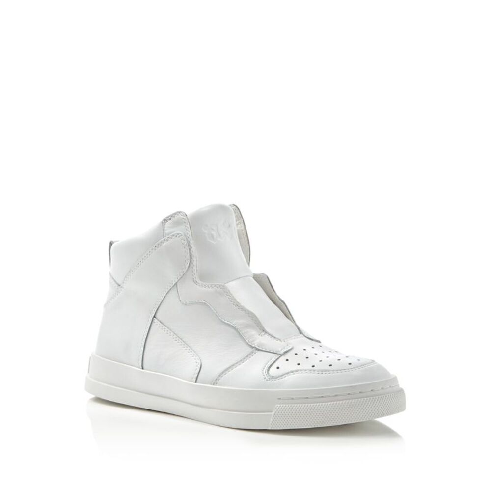 ASH Womens White Goring Enigma Round Toe Platform Leather Athletic Sneakers 40 - Picture 1 of 2